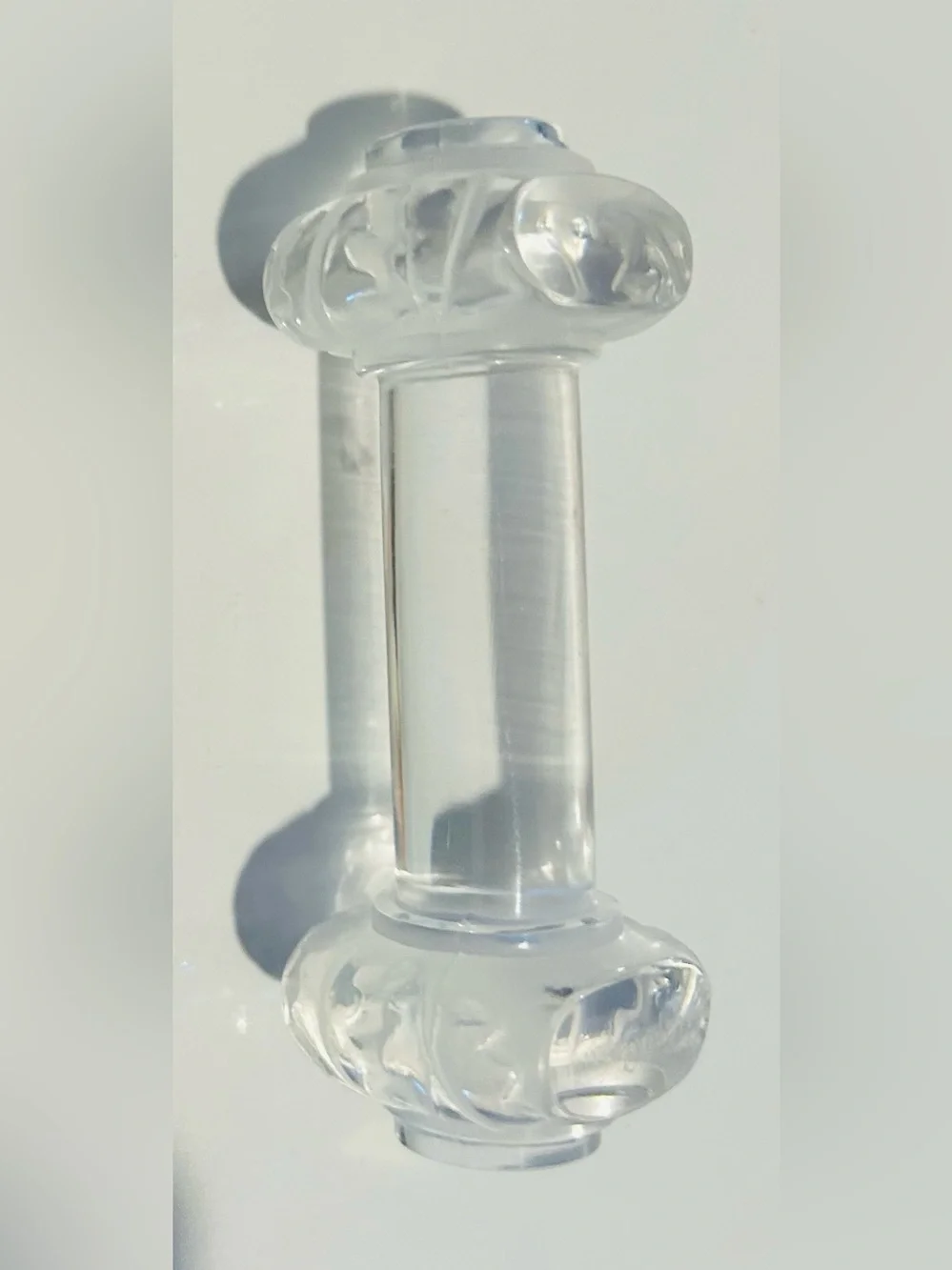 New Lalique Crystal Knife Rest Saint Hubert Pattern Signed 3 5/8”